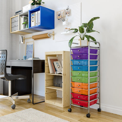 10 Drawer Rolling Storage Cart W65750