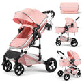 2 in 1 Convertible Baby Stroller, Diaper Bag, Pink O271980