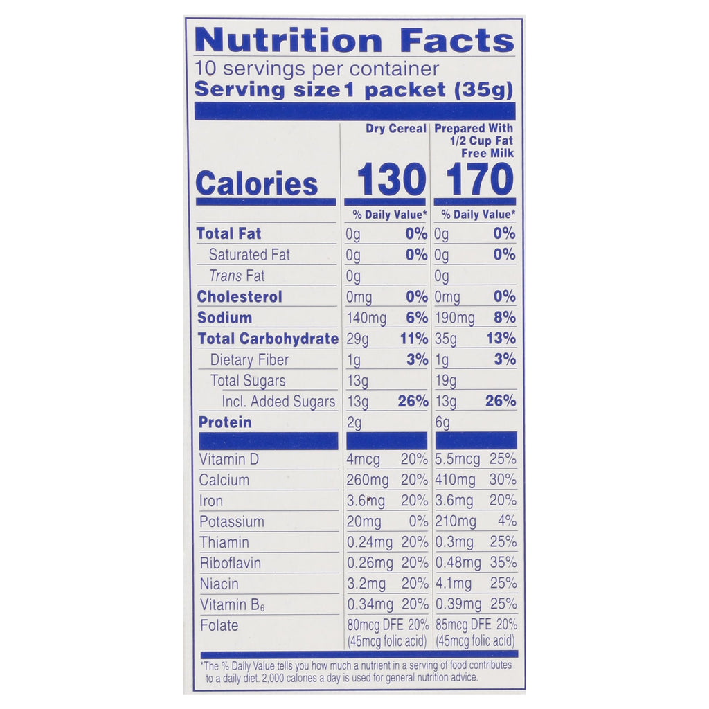 Instant Hot Cereal, Maple Brown Sugar, 12.3 Ounce (Pack of 4) H802807