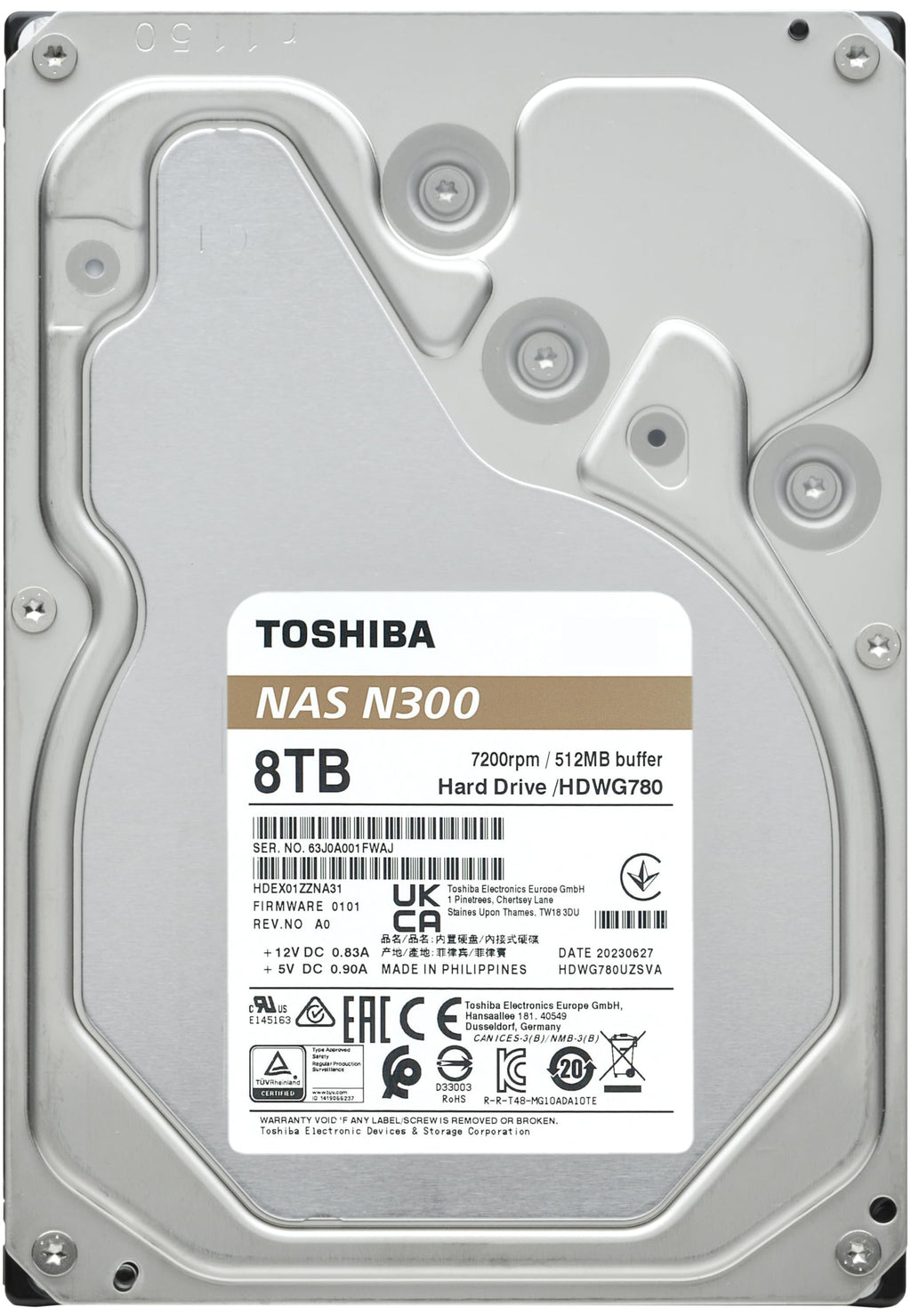 8TB NAS 3.5-Inch Internal Hard Drive F885217