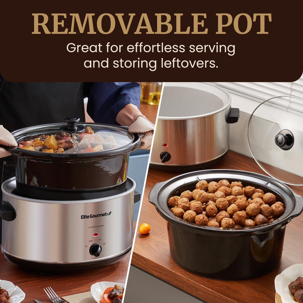 Stainless Steel Slow Cooker 8.5 Quart D863739