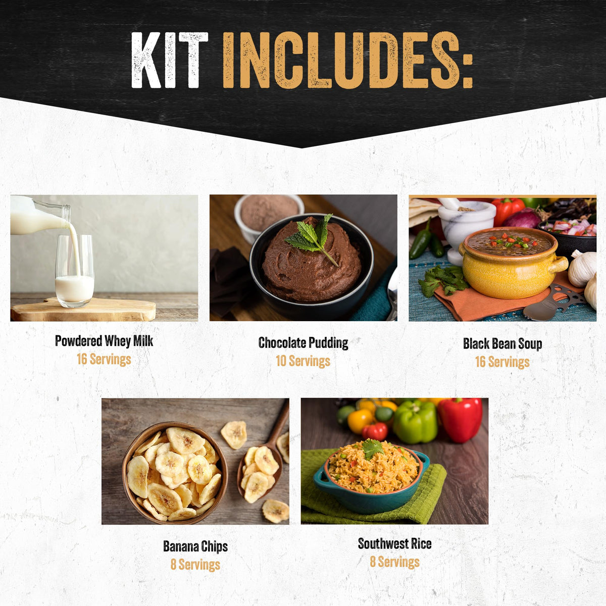 Gluten-Free Freeze-Dried Food Kit 120 Servings J890