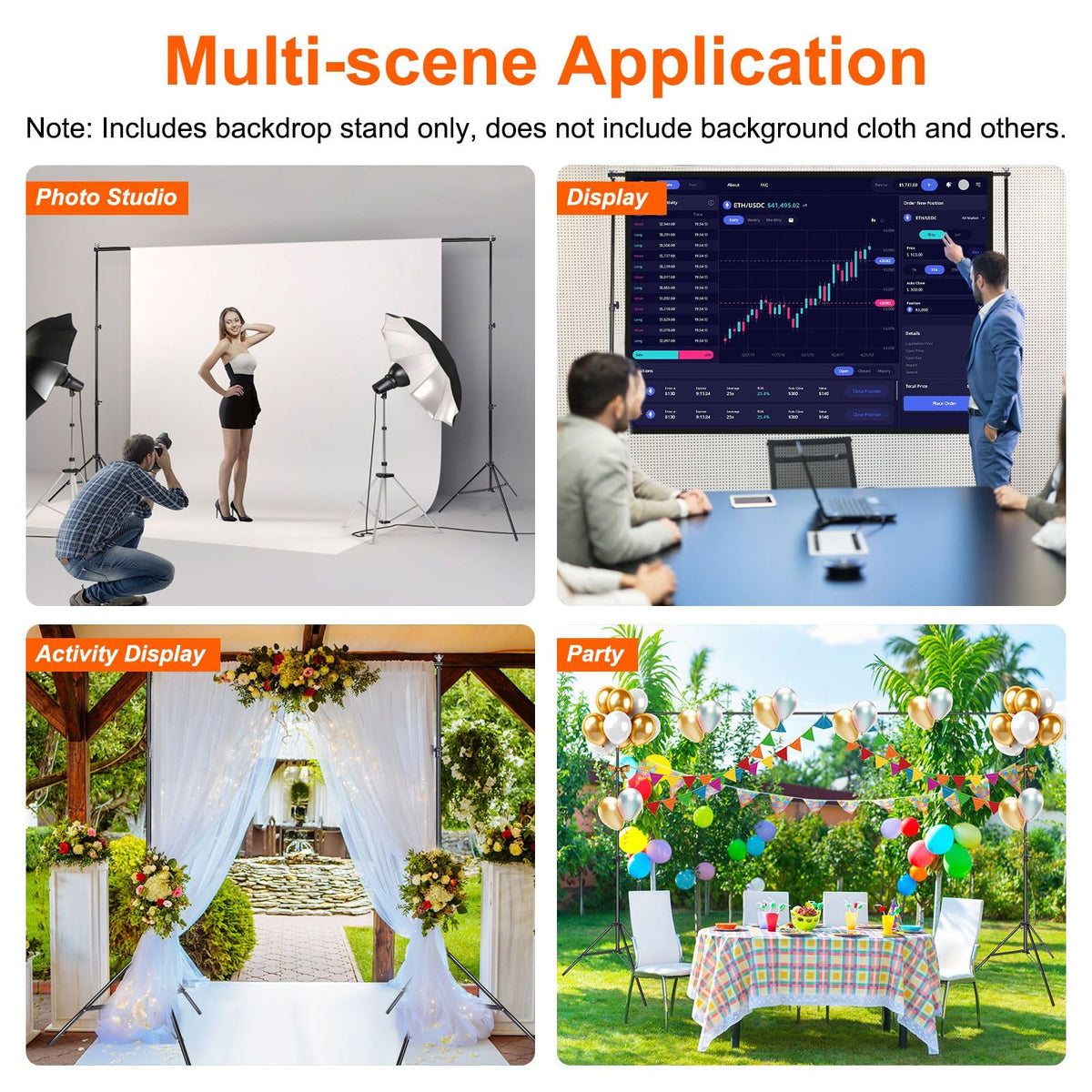 10Ft Wide Backdrop Stand Kit L211564