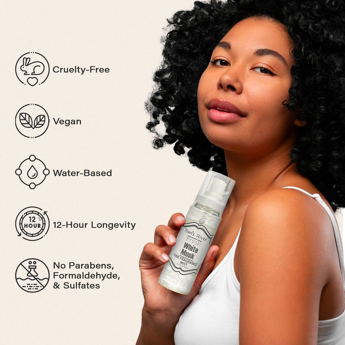 White Musk Scented Body & Hair Mist Pack of 3 2 fl oz E66374