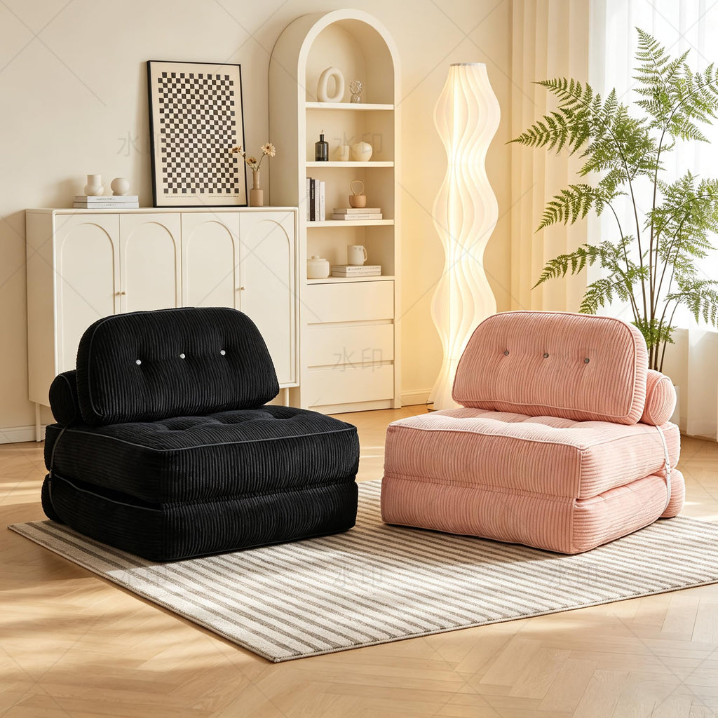 Pink Folding Futon Sleeper Sofa Bed Chair K9957