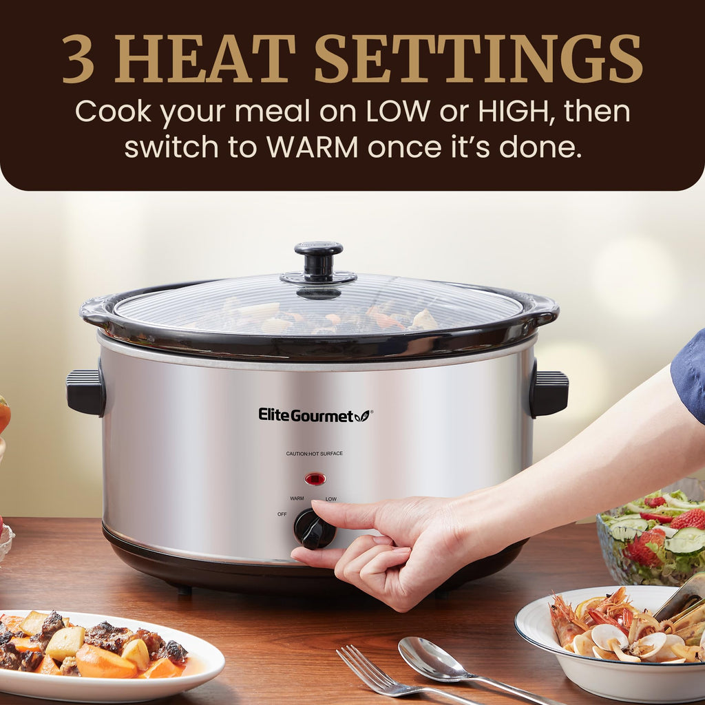 Stainless Steel Slow Cooker 8.5 Quart D863739
