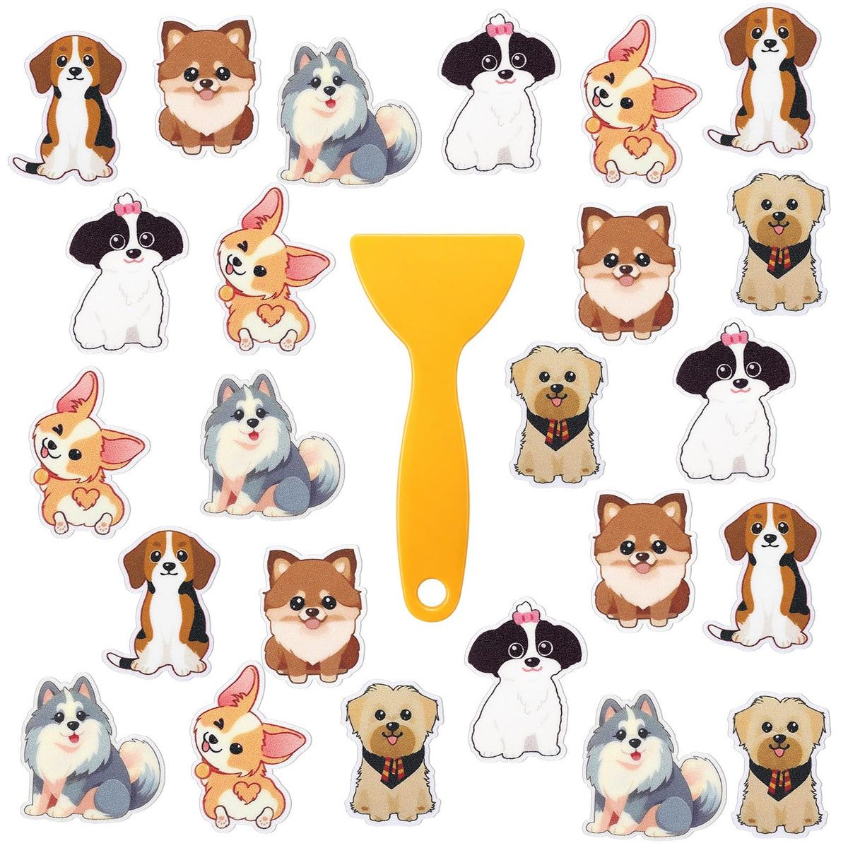 24 Pcs Dog Bathtub Non Slip Stickers E533
