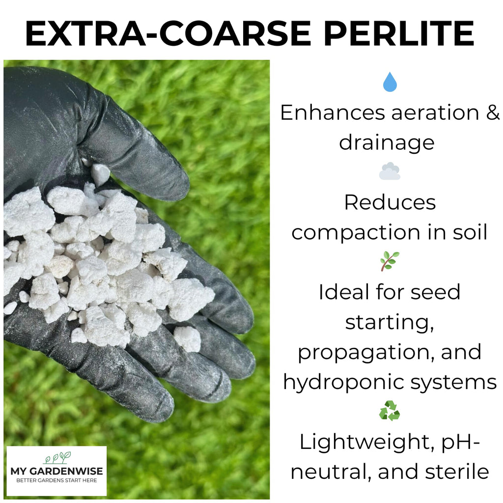 Perlite for Plants, Extra Coarse Grade 4 Horticultural Perlite, 3 quarts Z145656