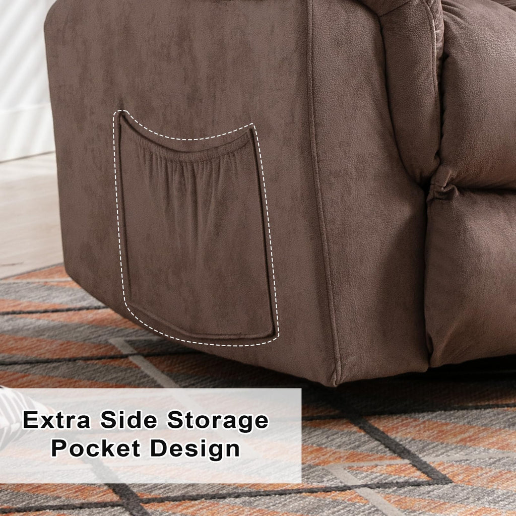 Oversized Manual Swivel Rocker Recliner Chair M1477