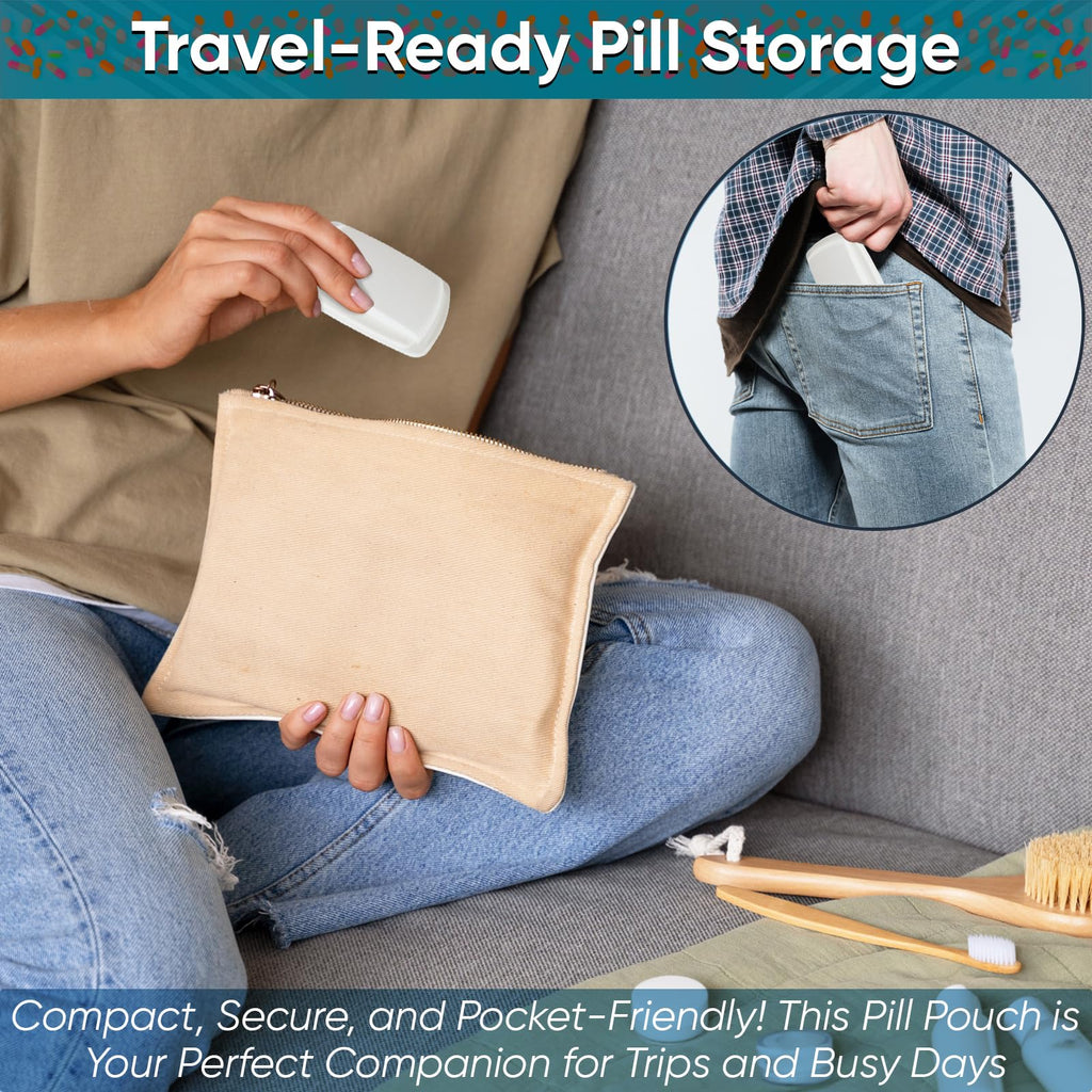 Small Pill Pouch with Easy Open & Secure Closure G463
