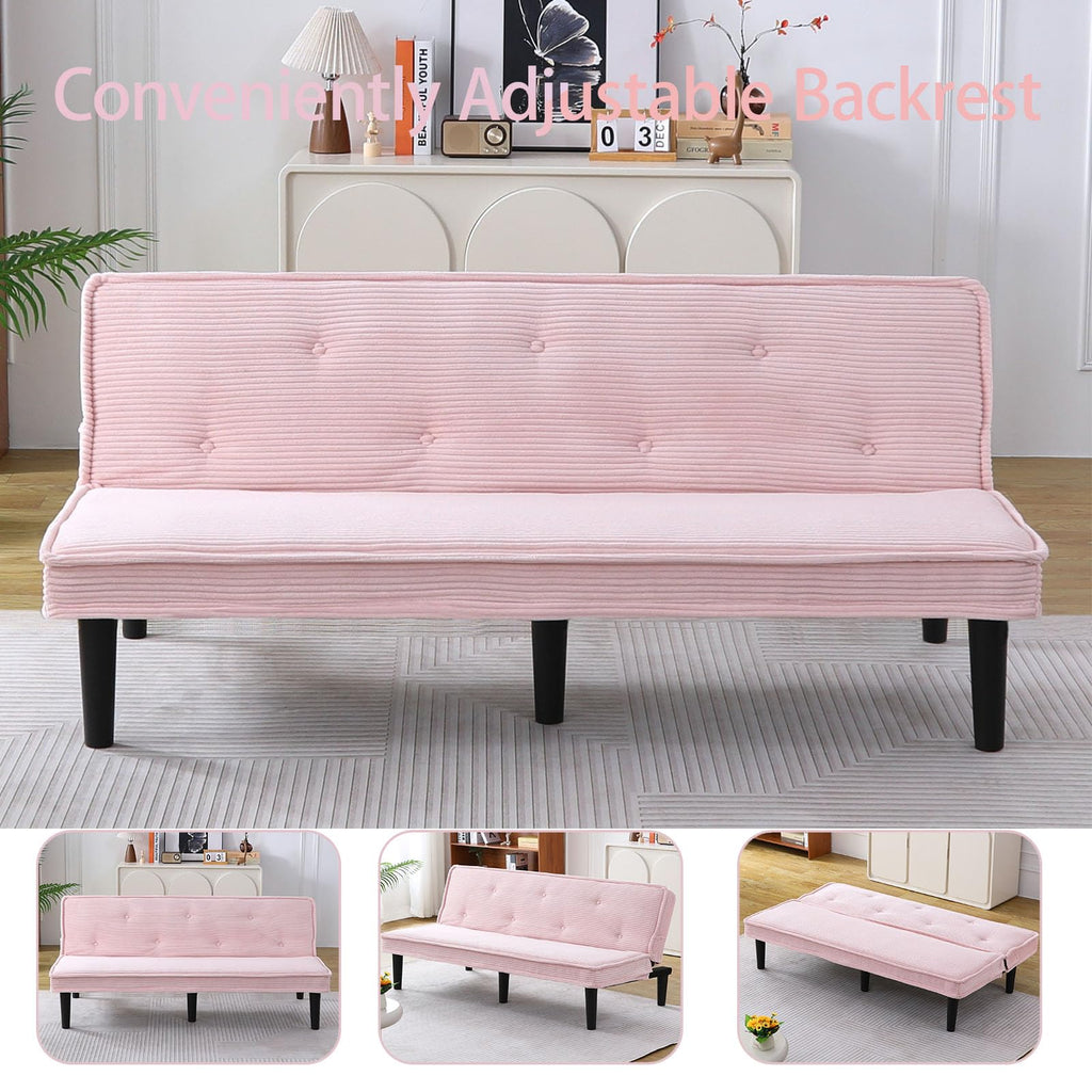 Corduroy Convertible Futon Sofa Bed Y8039