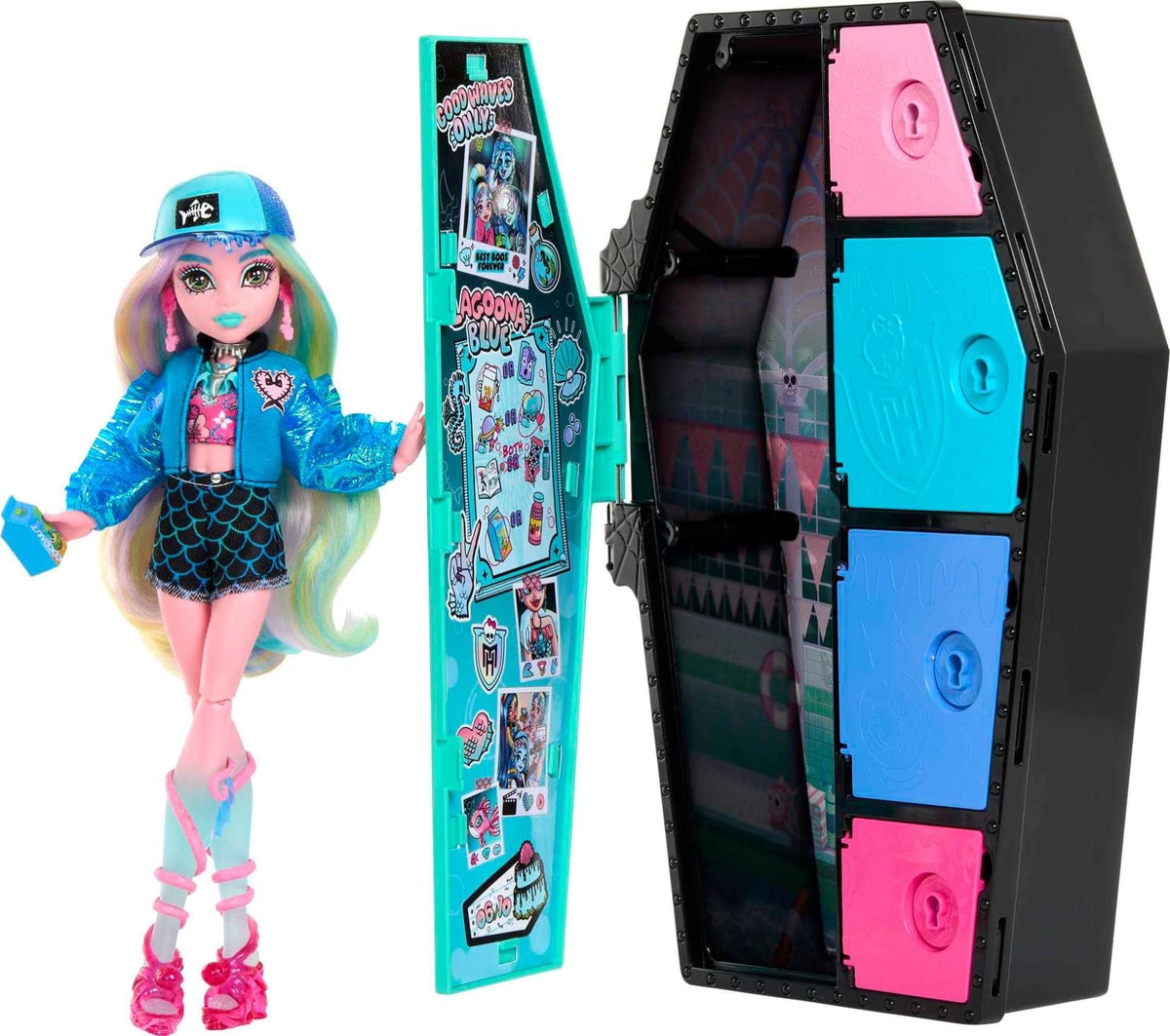 Doll & Clothes Accessories Set with Dress-Up Locker T858