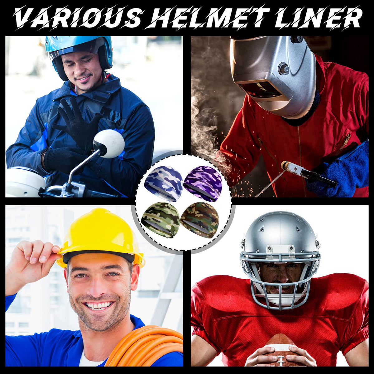 30 Pcs Cooling Skull Cap Q538