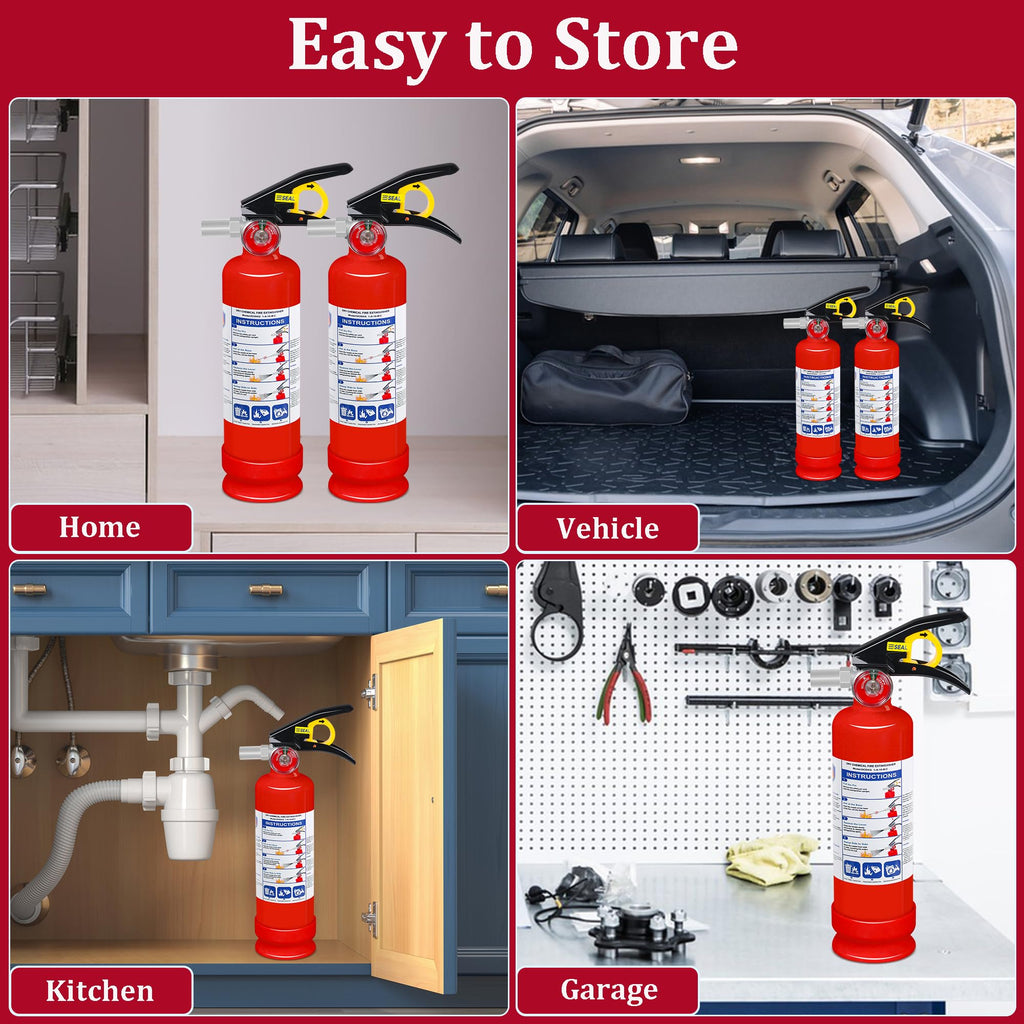 2-Pack 2.5 lb ABC Dry Chemical Fire Extinguisher C8708