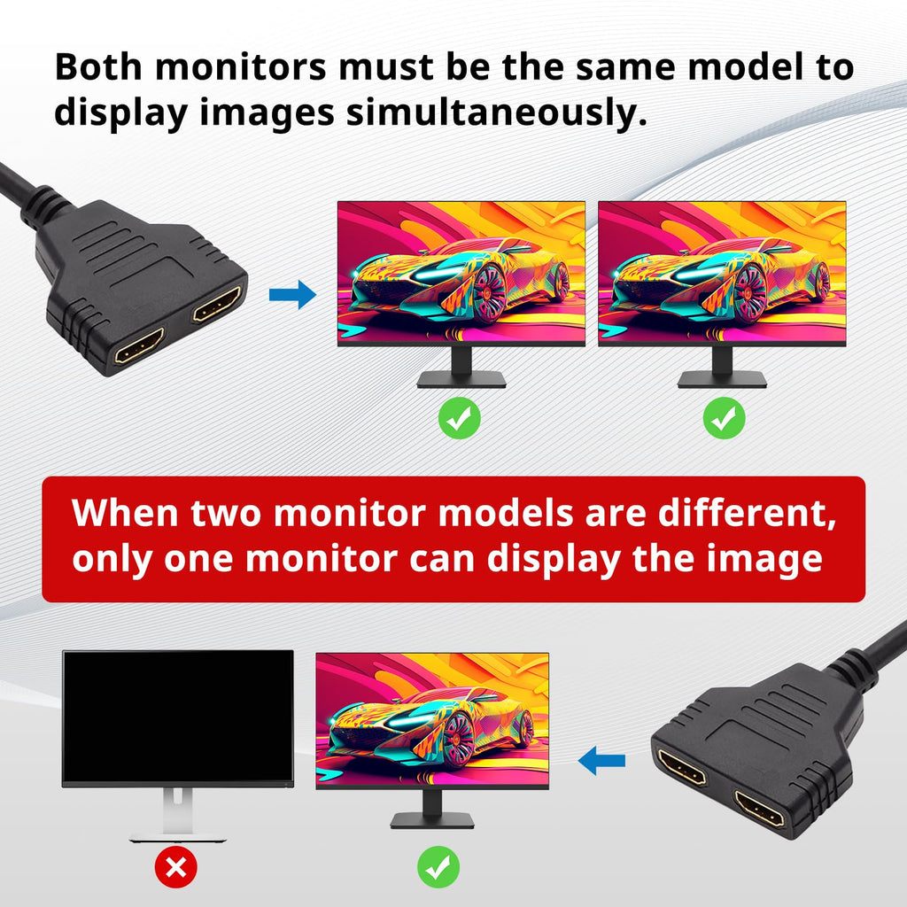 HDMI Splitter 1 in 2 Out J44348