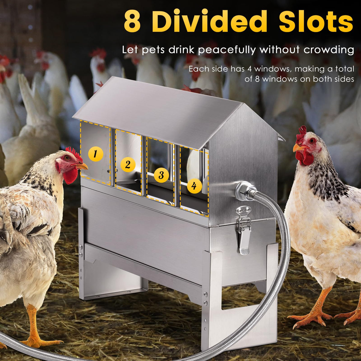 Stainless Steel Chicken Waterer P1440