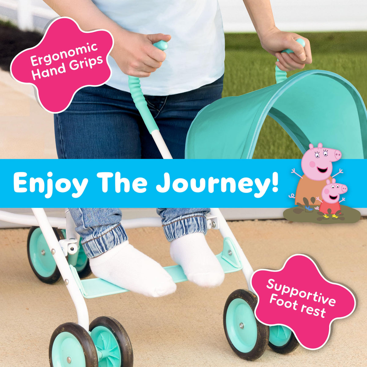 Lightweight Foldable Umbrella Stroller with 3-Point Harness S73641