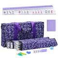 Purple 166 Tile Mahjong Set with Racks and Bag G95005