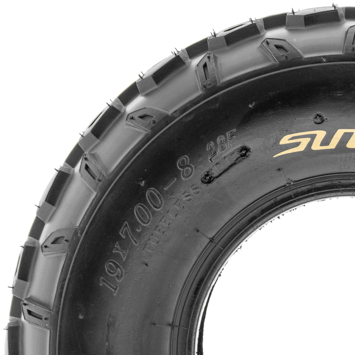 Set of 4 Sport ATV Tubeless Tires 19x7-8 Front & 18x9.5-8 Rear 4 Ply Q100682