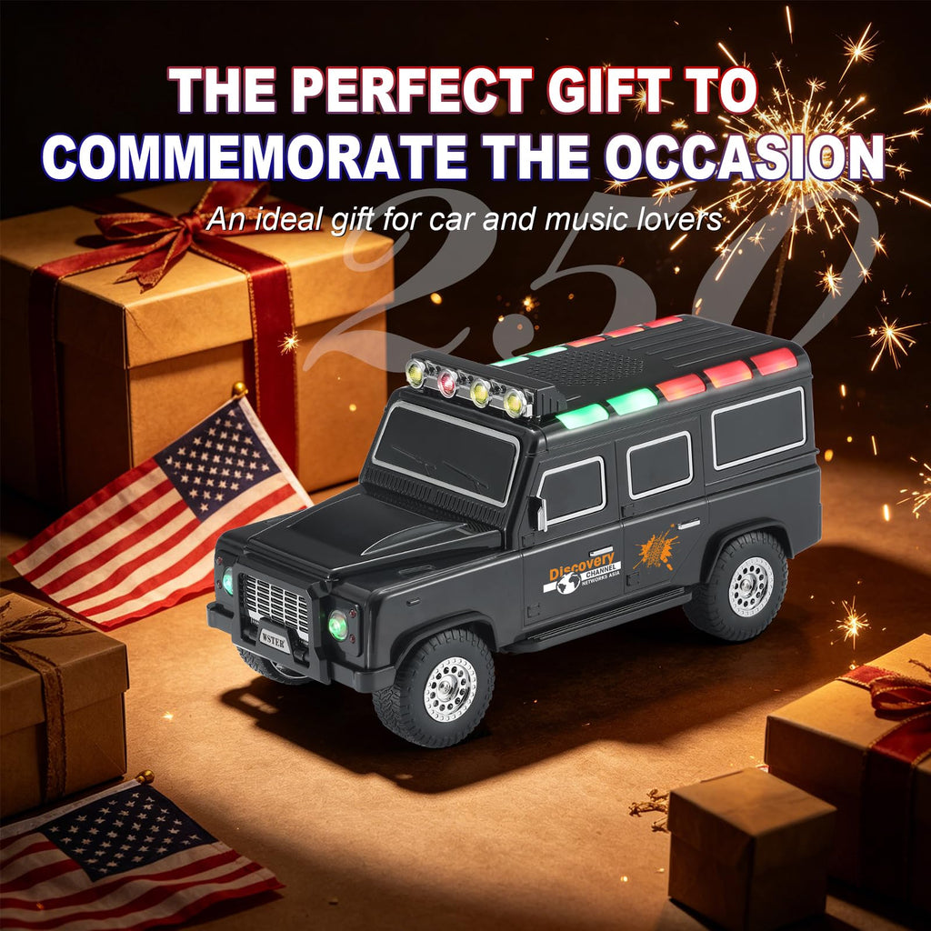 Black Off-Road Bluetooth Speaker with Roof Lights M312934