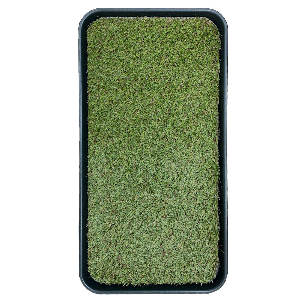 Artificial Grass Puppy Potty Training Pad with Tray, 15" x 30" Reusable T457755