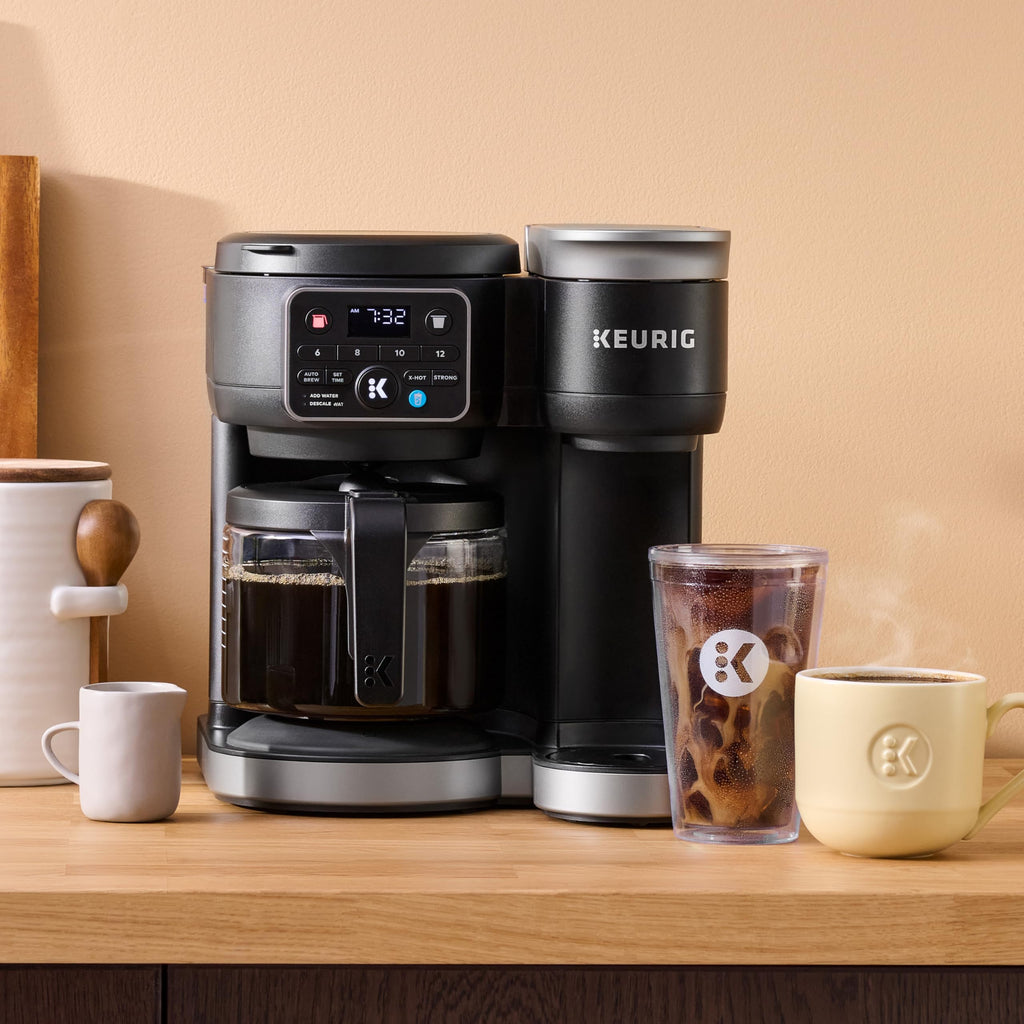 Black Single Serve K-Cup Pod & Carafe Coffee Maker W361525