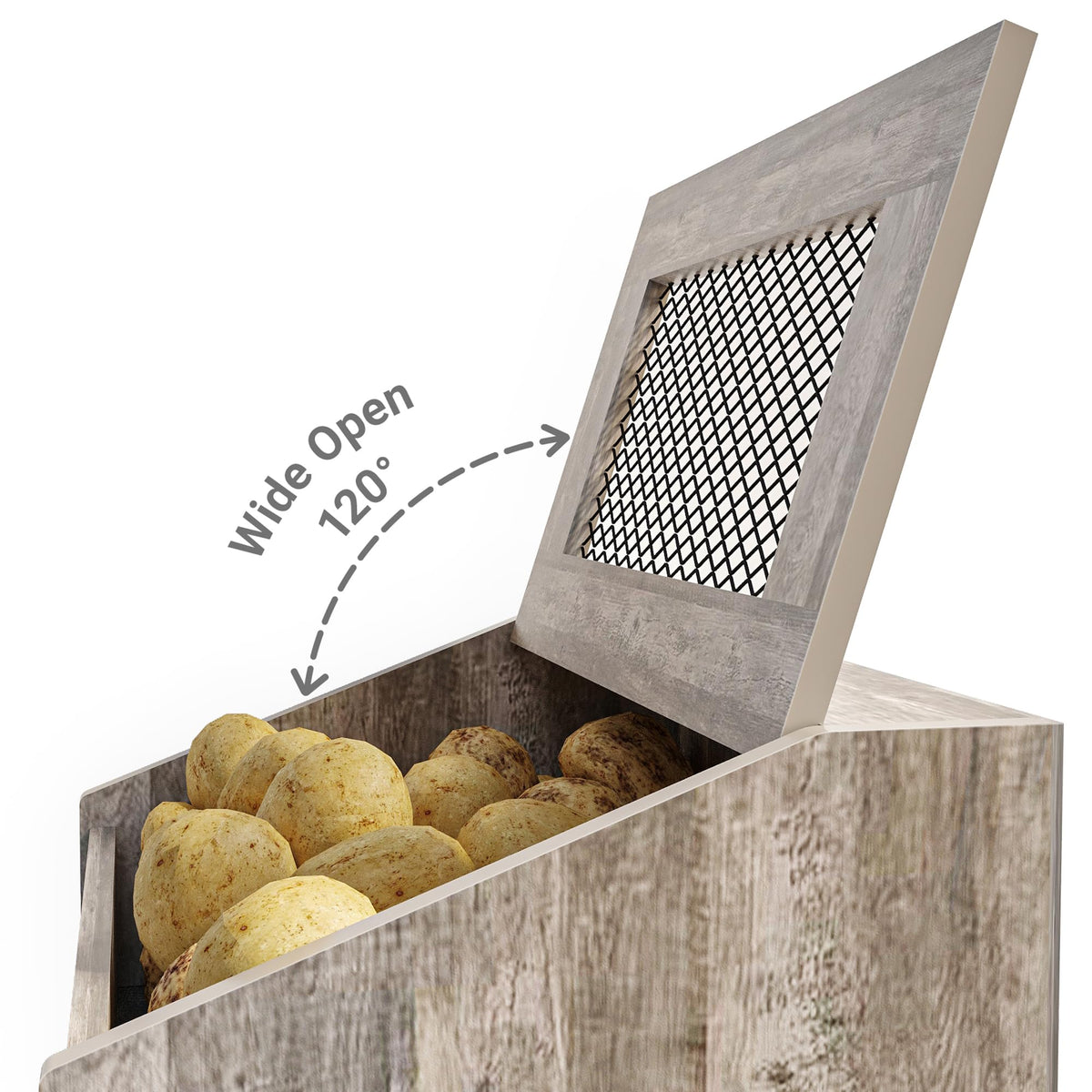 Potato Storage Bin with Lid O43098