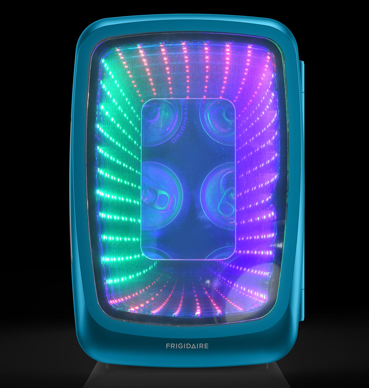 Gaming Light Up Mini Beverage Refrigerator 6 can 4 liters Blue S662