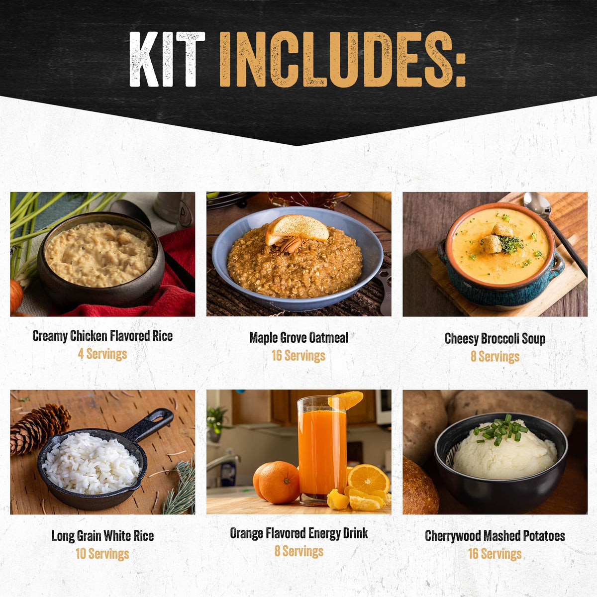 Gluten-Free Freeze-Dried Food Kit 120 Servings J890