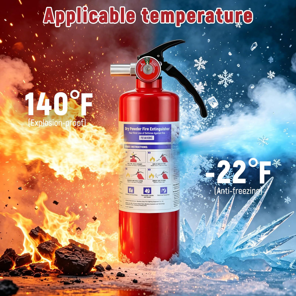 2 Pack 2.5LB ABC Dry Powder Fire Extinguisher X943