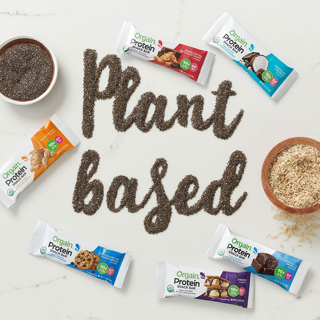 Organic Vegan Protein Powder and Protein Bars Bundle O55188