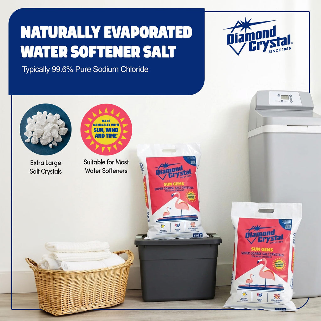 2 Pack Super Coarse Water Softener Salt, 40 Pounds P89050