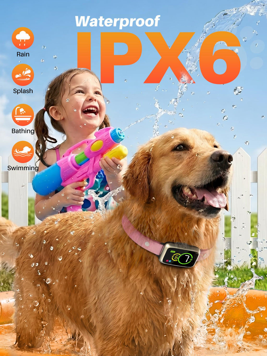 Humane Anti Barking Dog Collar with Beep Vibration V99859