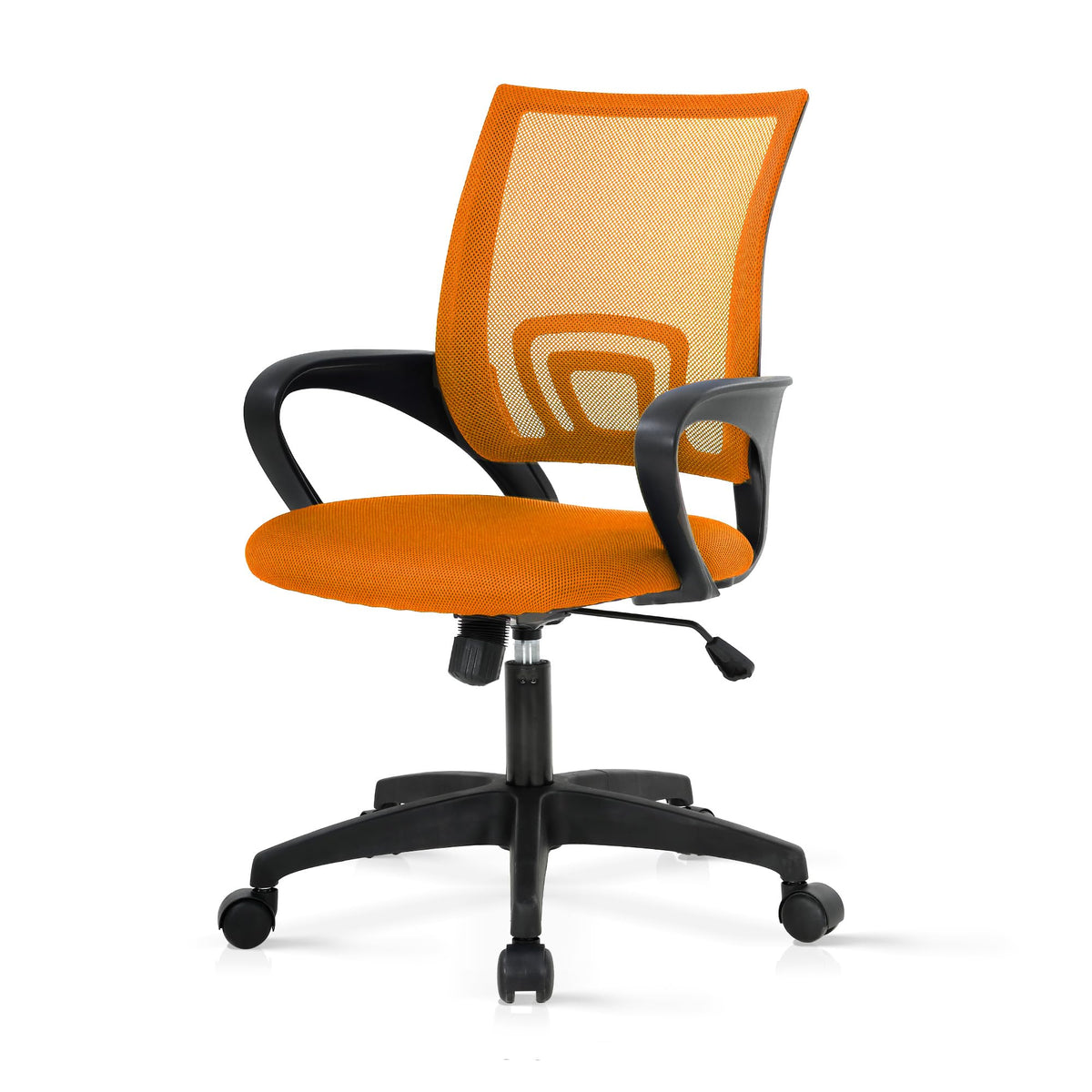 Orange Ergonomic Mesh Office Chair with Lumbar Support Q7361