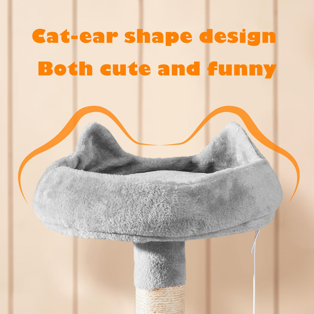 Tall Cat Tree with Condo Scratching Post W219