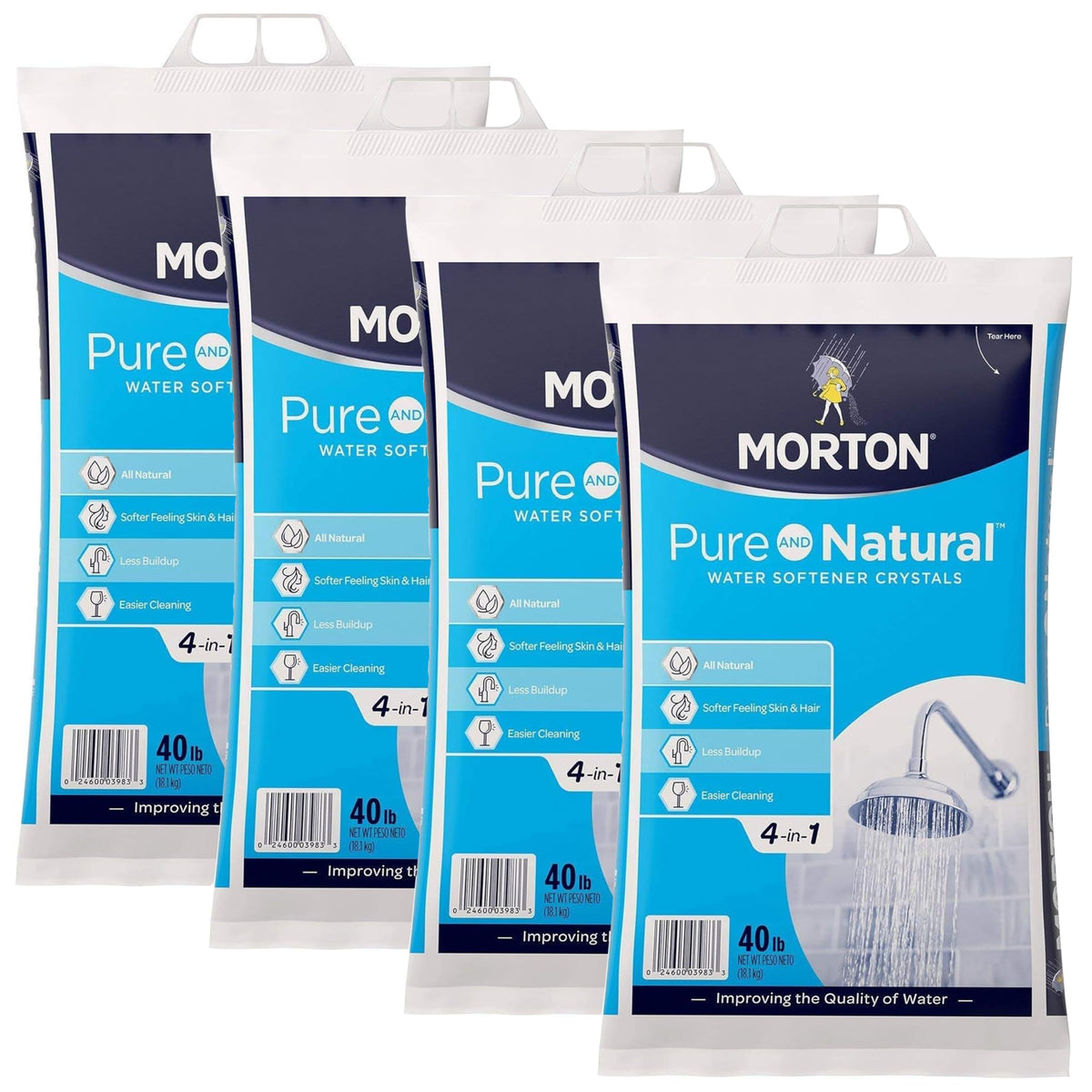 Water Softener Salt Crystals 40 lb Bag 4 Pack V85570