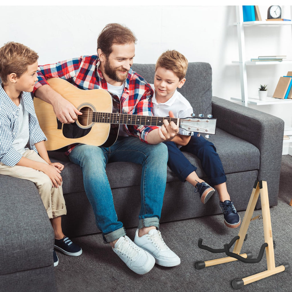Foldable Wood Guitar Stand Z6088
