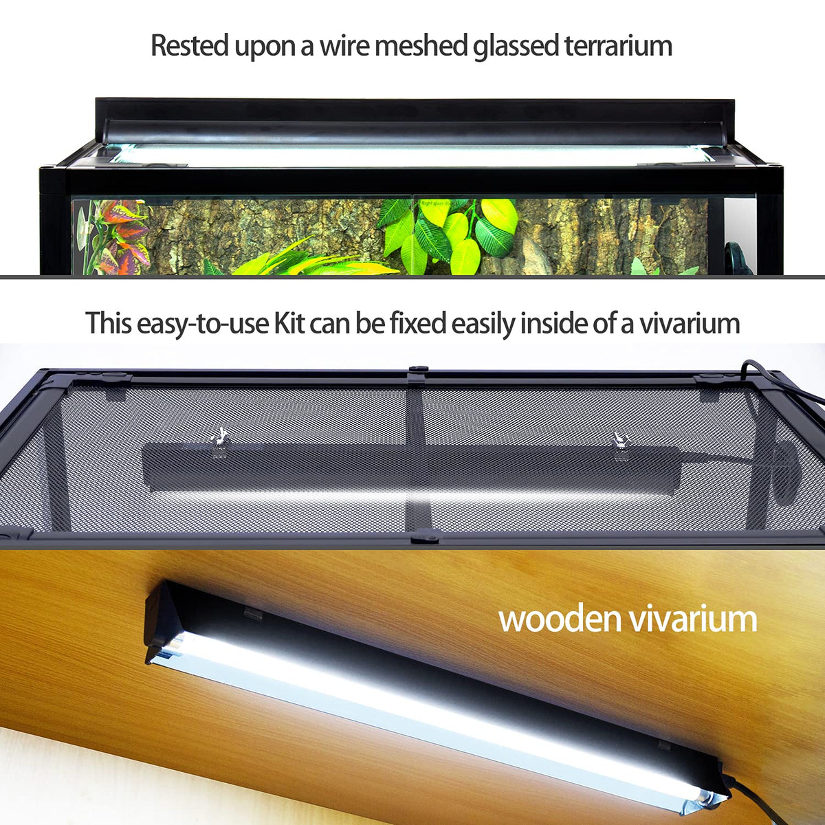 T5 HO UVB Lighting Combo Kit with Desert 10.0 UVB T5 Lamp F7762