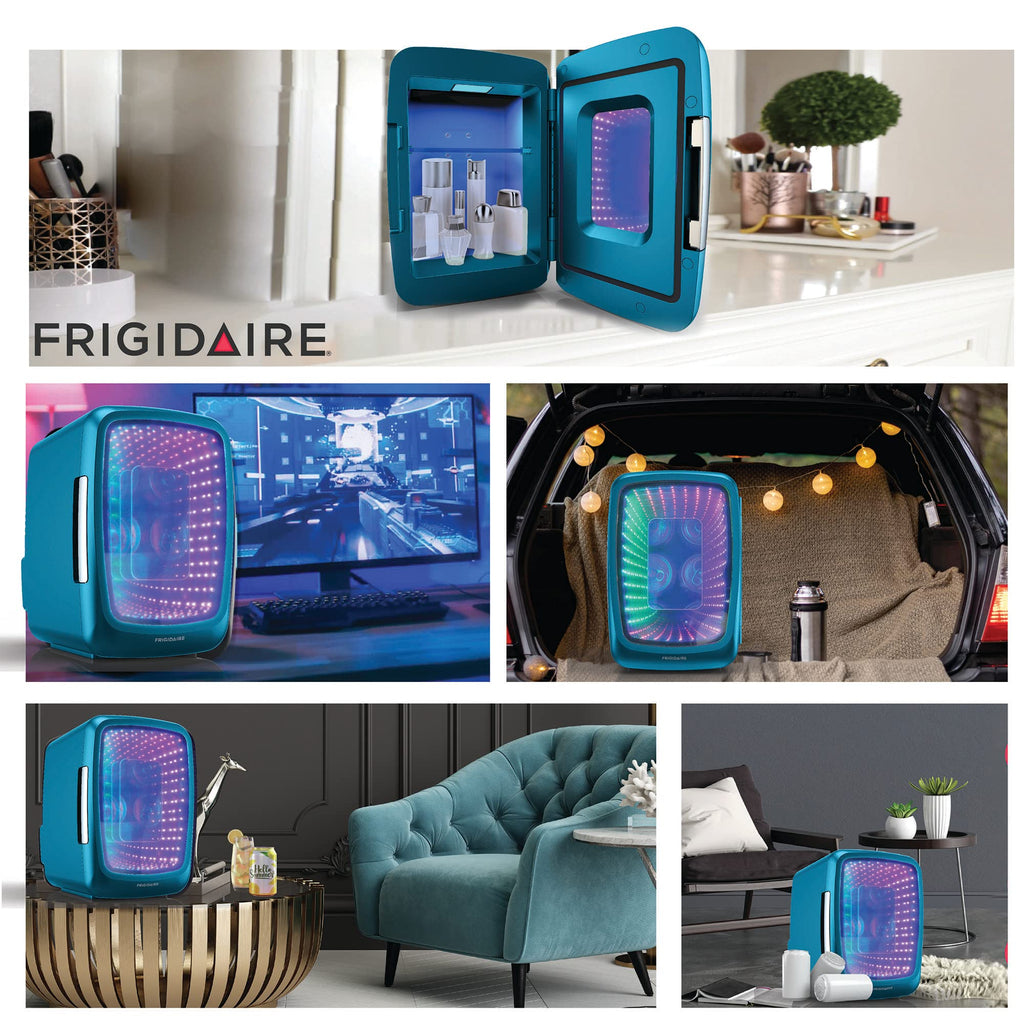 Gaming Light Up Mini Beverage Refrigerator 6 can 4 liters Blue S662
