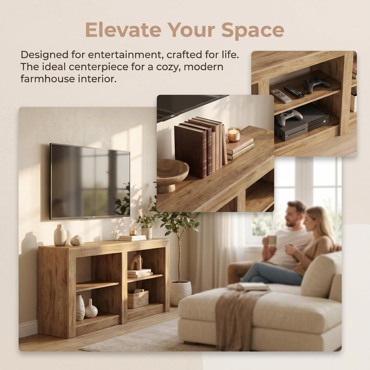 Tall TV Stand for TVs Up to 65 Inches H201150