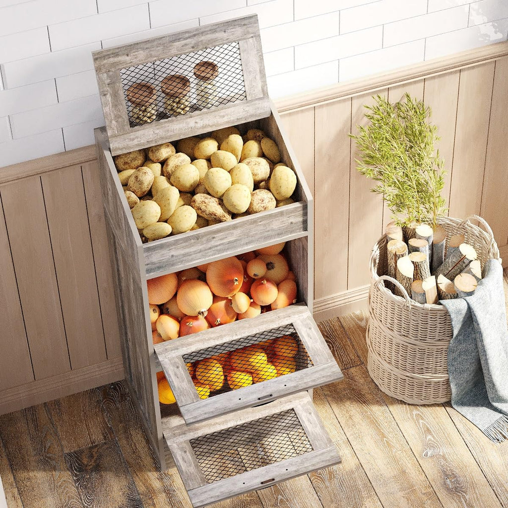 Potato Storage Bin with Lid O43098
