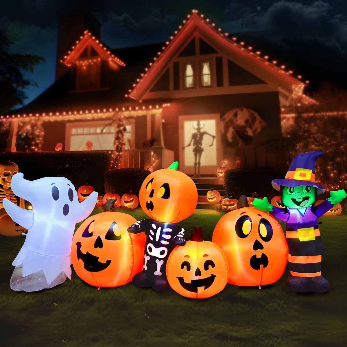 8 ft Inflatable Halloween Decoration with LEDs F460