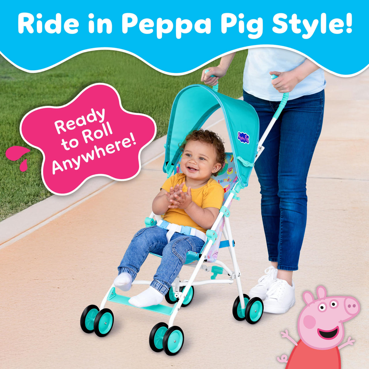 Lightweight Foldable Umbrella Stroller with 3-Point Harness S73641