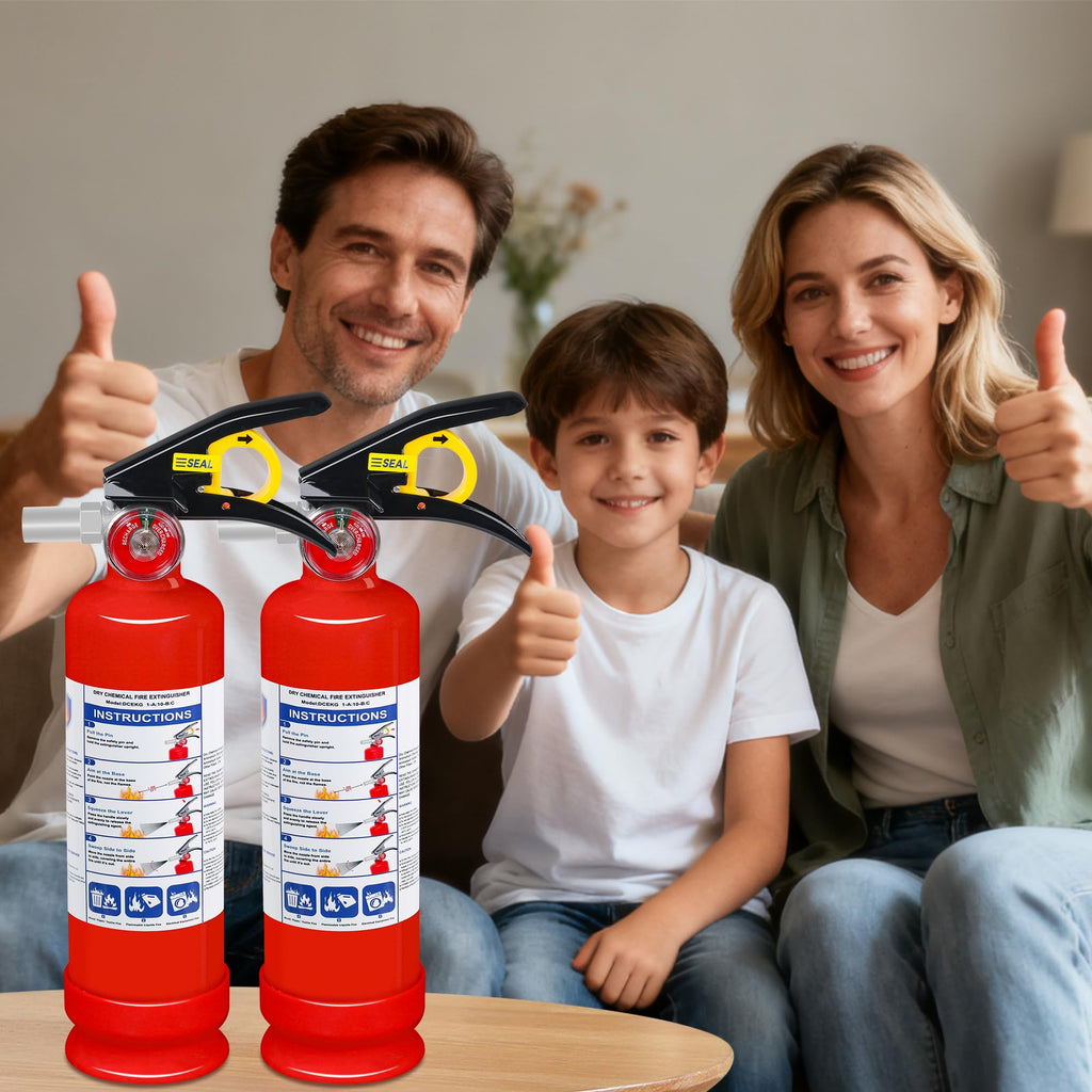 2-Pack 2.5 lb ABC Dry Chemical Fire Extinguisher C8708