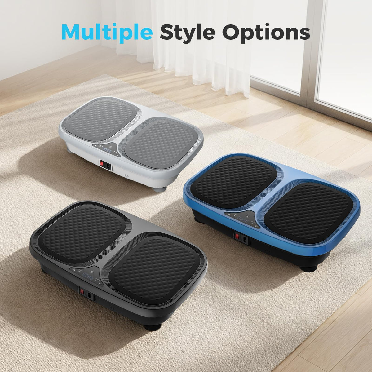 Vibration Plate Exercise Machine with Pull Ropes A747814