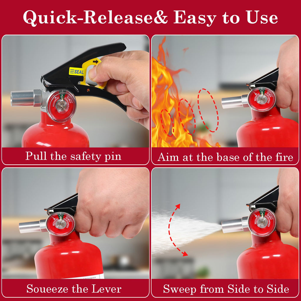 2-Pack 2.5 lb ABC Dry Chemical Fire Extinguisher C8708