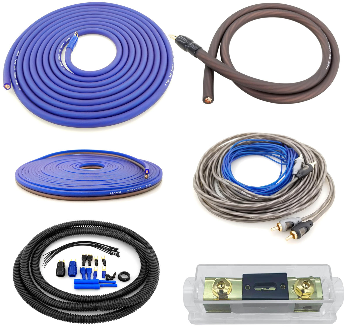 4 AWG 100% Copper Car Audio Amp Wire Kit I1992