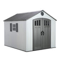 8 x 10 Ft HDPE Storage Shed with Skylight and Window V1582