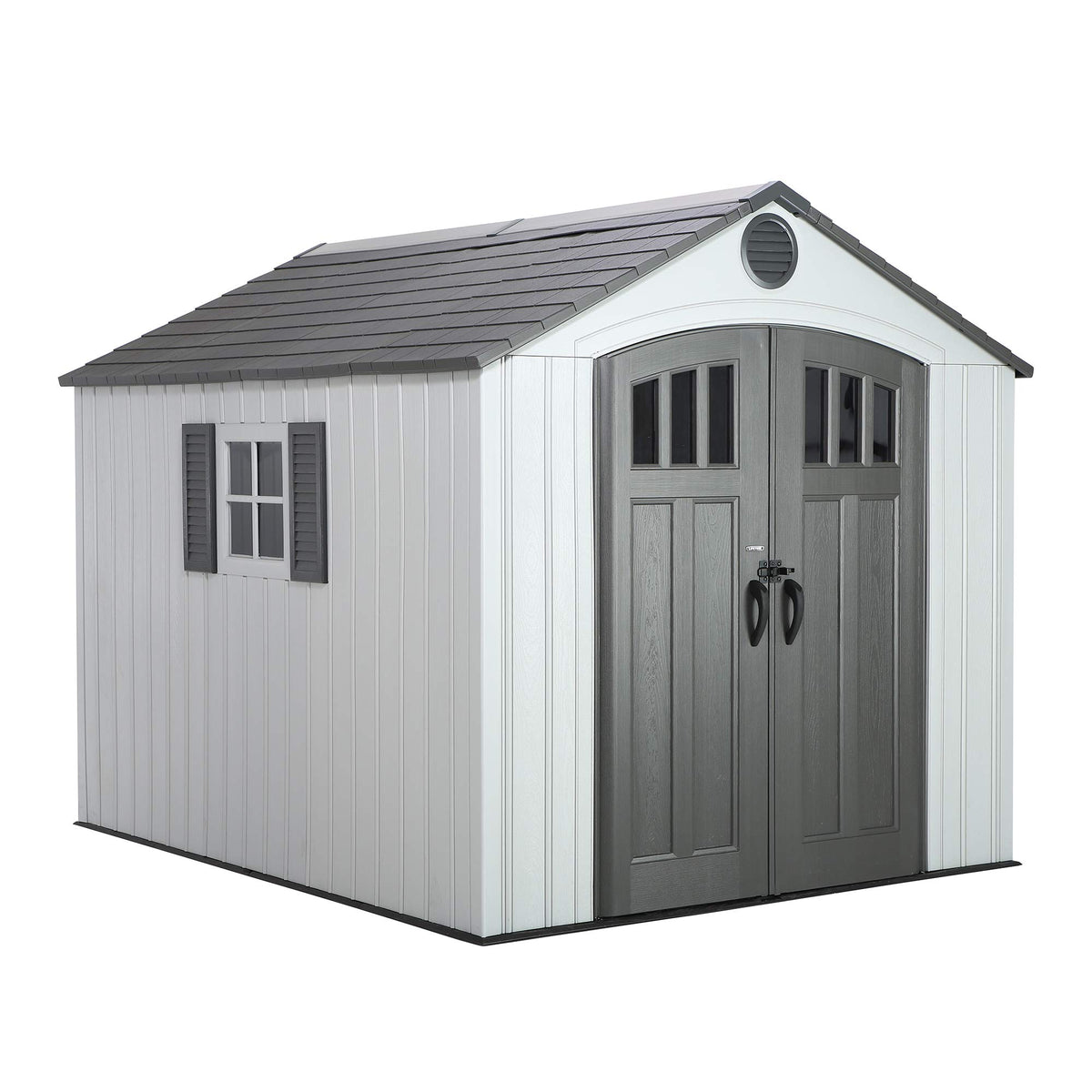 8 x 10 Ft HDPE Storage Shed with Skylight and Window V1582