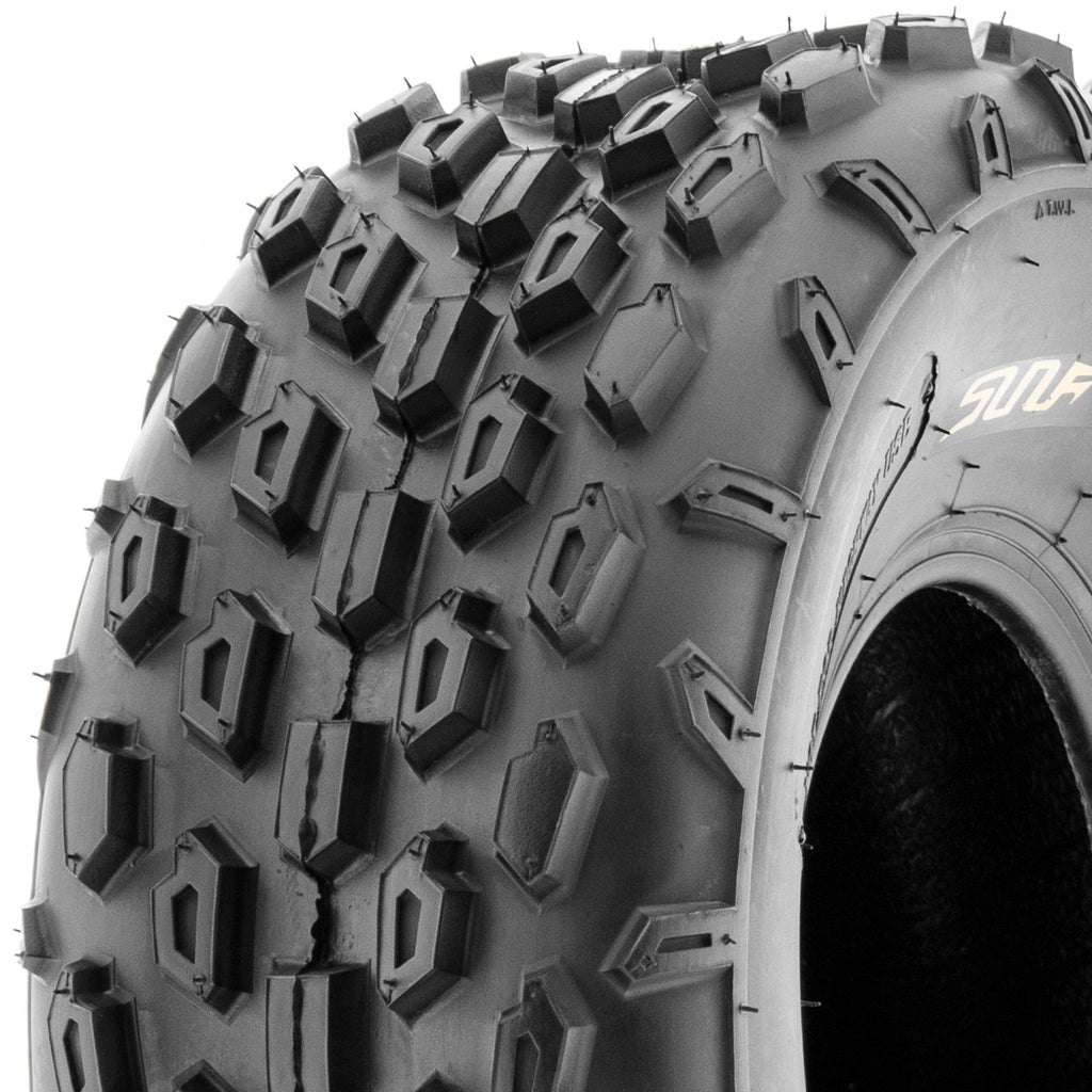 Set of 4 Sport ATV Tubeless Tires 19x7-8 Front & 18x9.5-8 Rear 4 Ply Q100682